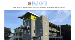 Desktop Screenshot of elevate-construction.com